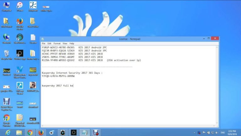 Kaspersky Total Security 2017 License Key
