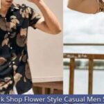 Thespark Shop Flower Style Casual Men Shirt