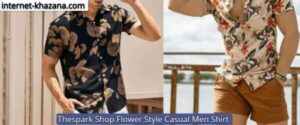 Thespark Shop Flower Style Casual Men Shirt